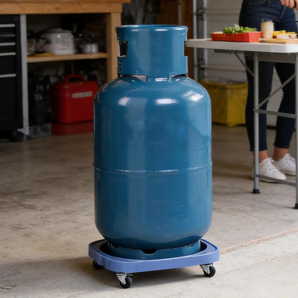 Carrito para Botella de Agua de 5 Galones con Ruedas Soporte para Maceta de Jardín Carrito para Plantas Base para Cilindro de Gas Base Móvil