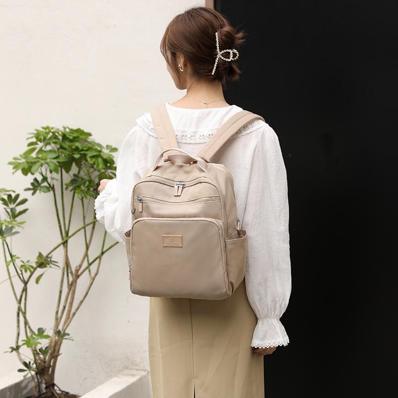 Backpack Women's Outdoor Large Capacity Travel Backpack Korean Edition Trend Anti-splashing Handbag Bag Simple Nylon School Bag