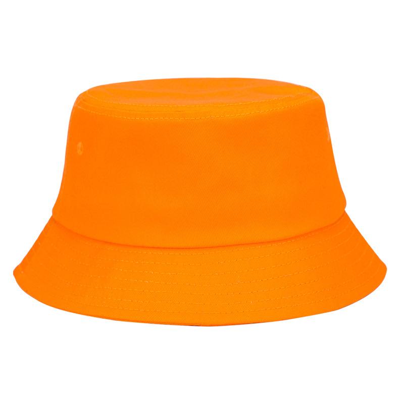 Cotton Solid Bucket Hat | Summer Sun Protection & Breathable Round Crown