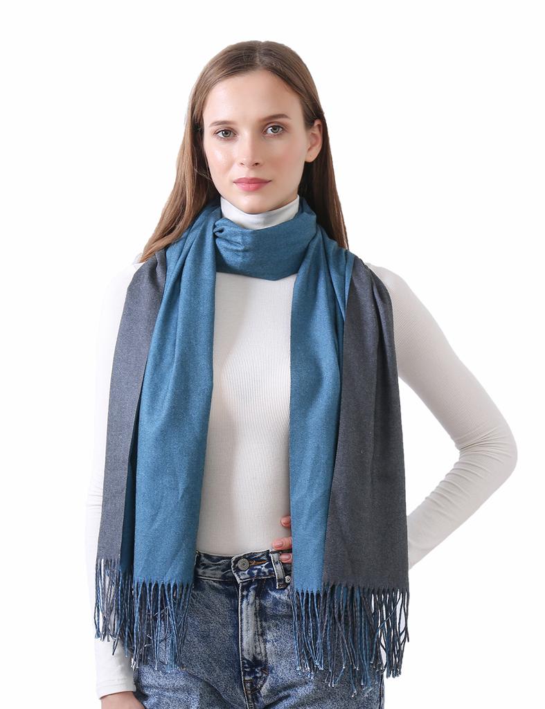 New Solid Color Pashmina Scarf Tasels Shawl For Woman Autumn Winter Scrves Lady Fashion Wraps Cashmere Wool Muffler Bandelet