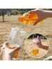 1 pc 500ml/1000ml large capacity milk box shaped water bottle, transparent square plastic water cup,