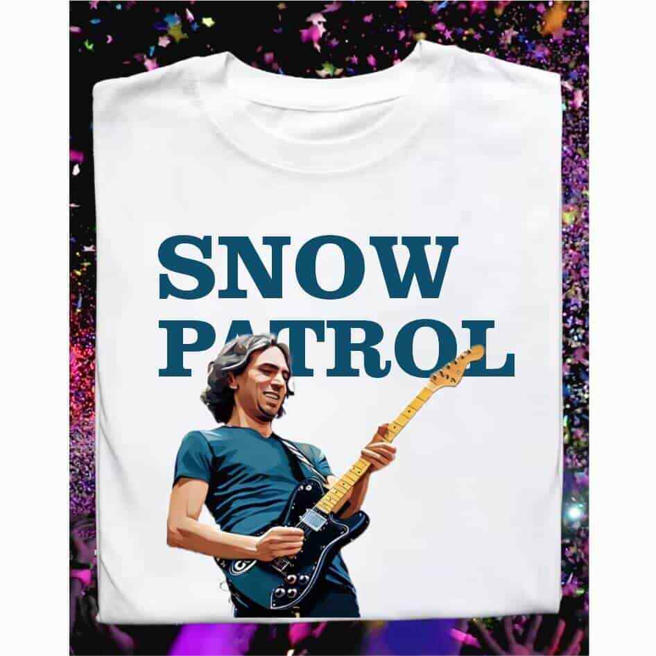 Винтаж Футболка унисекс Snow Patrol Band Live In Concert Хлопок Белый Все размеры S