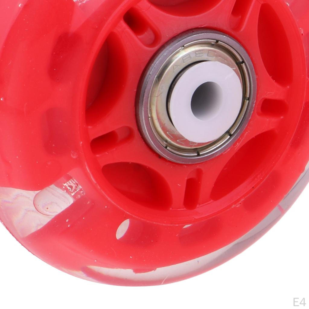 4Pcs Indoor and Outdoor Inline Roller Skate Wheels, Lightweight Durable, Fashionable Pattern