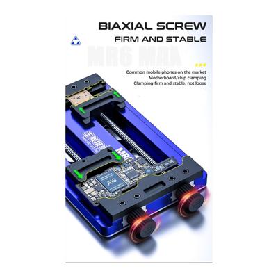 Aluminum Mobile Phone Repair Stand Double Shaft Soldering Fixture for Phone Motherboards IC Chip Soldering Tool