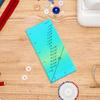 Acrylic Seam Allowance Ruler Guide Supplies Includes 1/4” Point Measuring Tool Perforated for