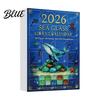 Acrylic Sea Life Decorations Advent Calendar 2026 2D Christmas Countdown Box with Ocean Themed Animal Pendants Festive Tree Hanging Decor,