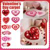 Valentine's Day Plush Heart-Shaped Bath Mat Soft Non-Slip Bathroom Rug Absorbent Floor Mat for Toilet Shower