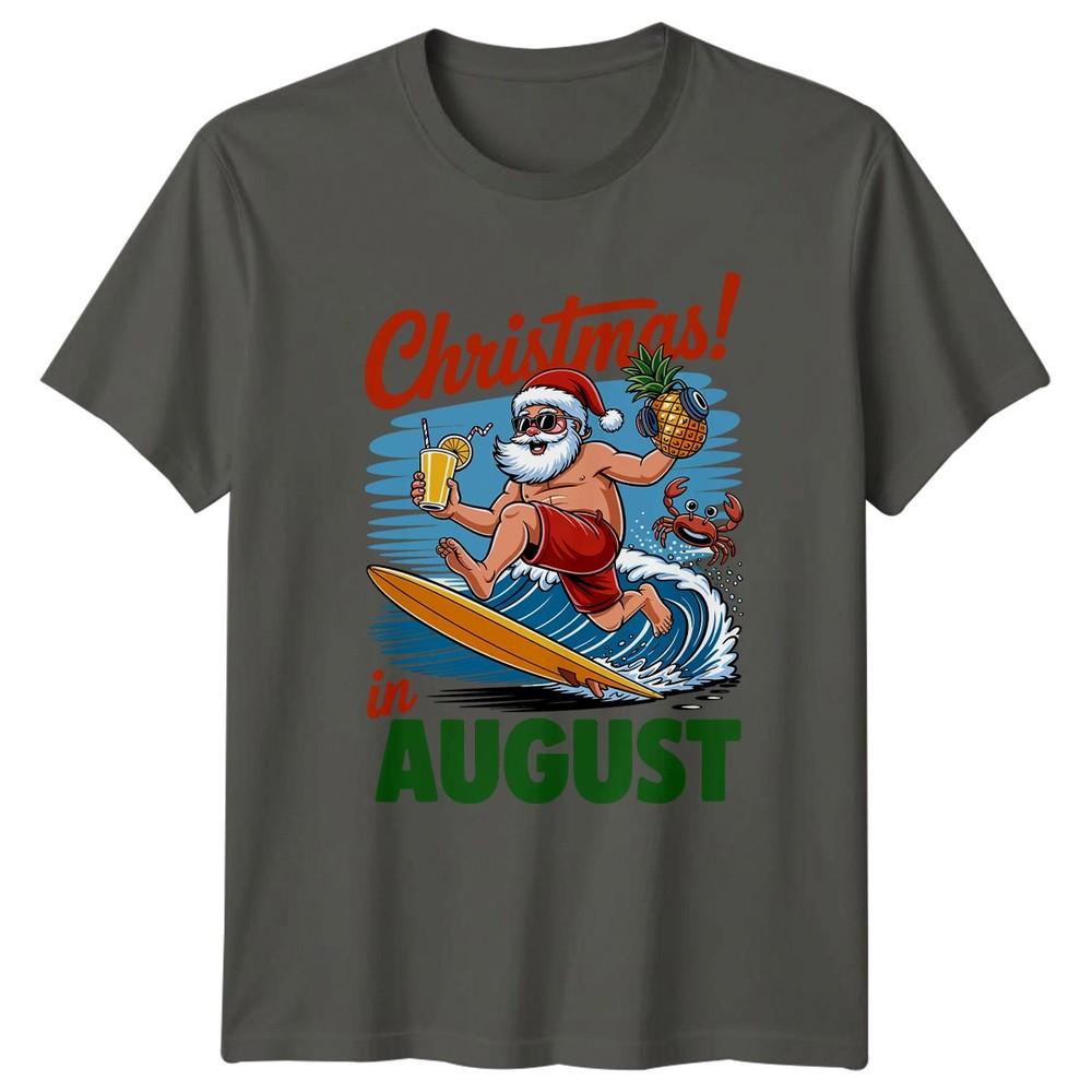 Christmas In August TShirt Summer Christmas Christmas Gift For Him And Her S