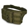 Men's Tactical Waist Bag with System, Hands-Free Outdoor Pack for Camping Hiking Hunting, Durable Nylon Survival Gear
