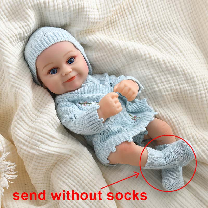 40cm Reborn Dolls Realistic Full Vinyl Doll 17.74in Lifelike Newborn Doll Cute Dolls Toy Princess Toys  For Adults Birthday Gift