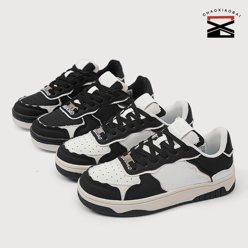 

Панда Пара Кроссовки 2023 Новый цвет Соответствие Черно-белый Толстая подошва Маленькие кроссовки Женская модная обувь