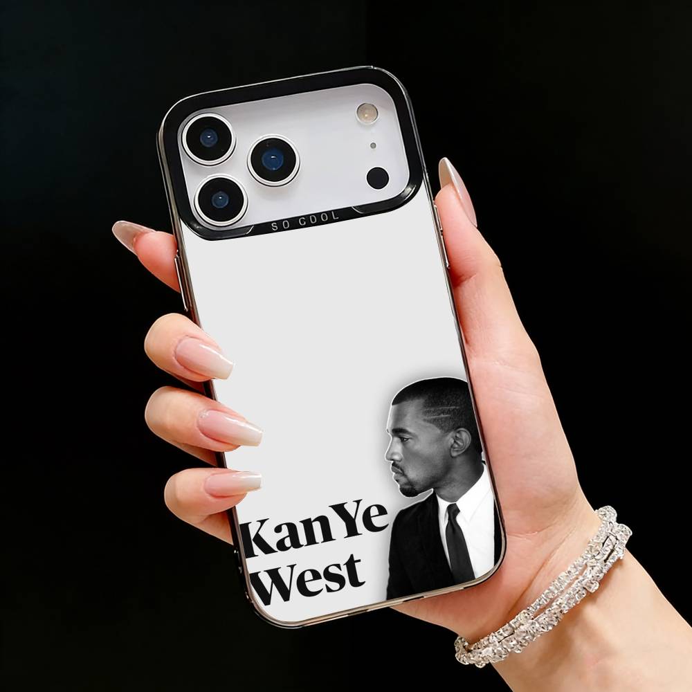 Singer Kanye West Ye Phone Case For iPhone17, 16,15,14,13,12 Pro Max Black Candy Matte Shockproof Cover iPhone17PRO