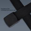 Men Nylon Belt Solid Color Holeless Design Waistband Adjustable Length None Metal Buckle Jeans Belt Costume Accessories