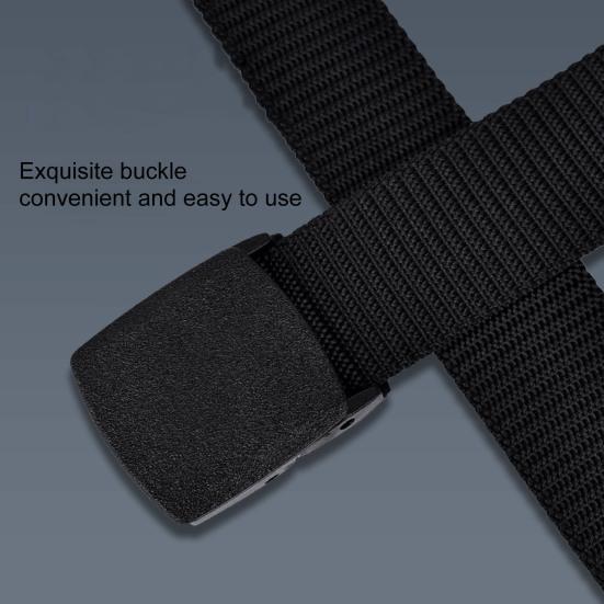 Men Nylon Belt Solid Color Holeless Design Waistband Adjustable Length None Metal Buckle Jeans Belt Costume Accessories