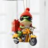 2D Flat Christmas Tree Decor Animal Pendant Dog Hanging Ornaments  Door Window