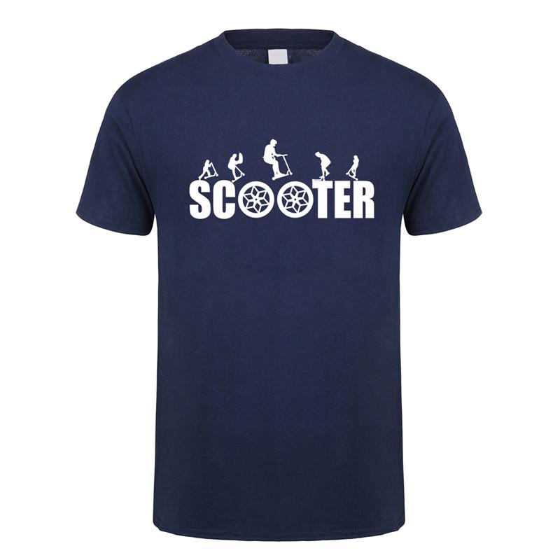 Stunt Scooter T-Shirt Sommer Herren Kurzarm Baumwoll-T-Shirt Cooles Herren T-Shirt JL-107