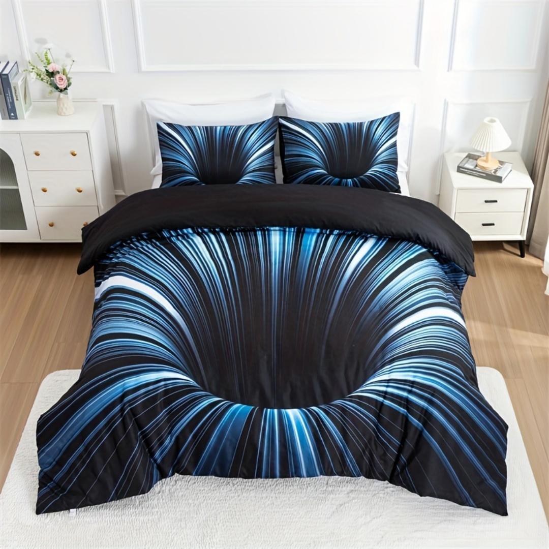 

Comforter Fashion Bedding Set 3D Printed Skin-Friendly Single Twin Double Size Bedroom Decor Birthday Gift Comforter (quilt)-EU Single(135*200cm)3pcs