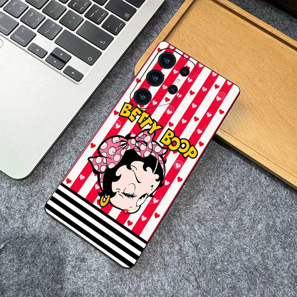 B-Betty-Cute-B-Boop Anime Phone Case For Samsung S 24 fe 25 Ultra plus 20 lite 21 30 22 23 24 22 Ultra 5G Fundas