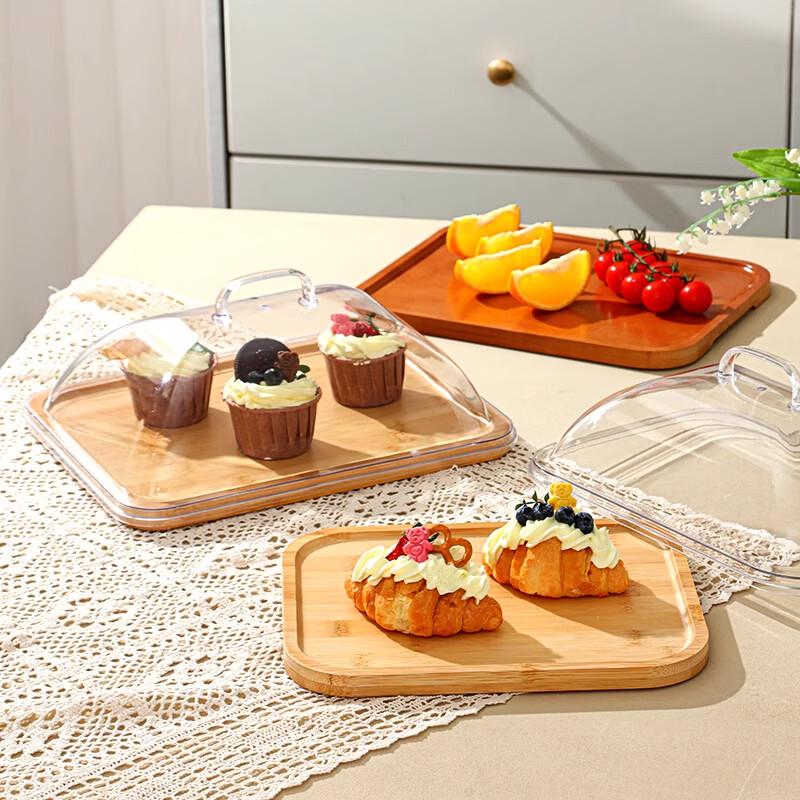Nordic Wooden Serving Tray with Lid