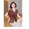 New Summer Clothing Chiffon Shirt Waist Fashionable Women's Tops Fashionable Small Shirt