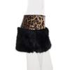 Minigonna Patchwork con Paillettes Stampa Leopardo - Gonna Corta Sexy Slim Fit da Donna, Collezione Autunnale