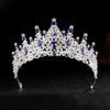 European Bridal Rhinestone Crown Headband: Alloy Hair Accessory for Weddings, Birthdays, and Banquets.