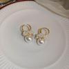 Korean Luxury Mermaid Pearl Earrings: Elegant, High-End, and Versatile Statement Ear Buckles