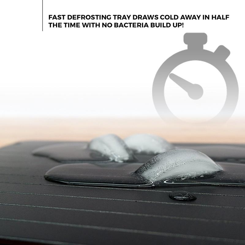 Fast Defrosting Tray Aluminium Alloy Thaw Food Defrosting Tray Frozen Meat Fish Food Tray With Brush Meat Tools
