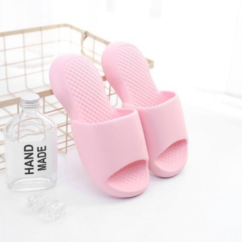 Bathroom cool slippers women's indoor home silent home soft bottom bath couple men summer integrated molding