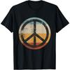 Retro Vintage Distressed Design Peace Sign T-Shirt(1)