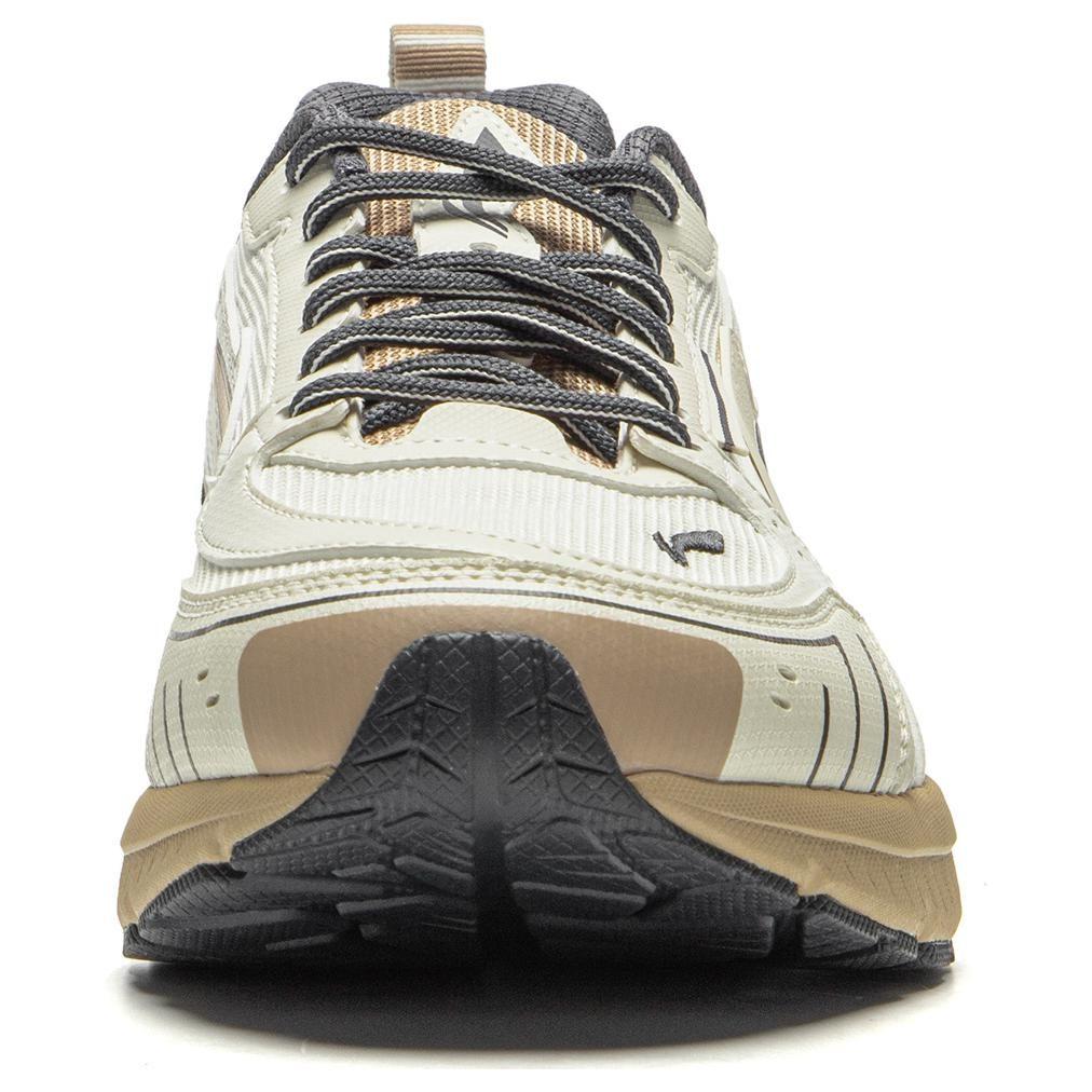 Li Ning Fuyao 1.5 Tessuto Ammortizzazione Antiscivolo Resistente all'Abrasione Basse Scarpe da Corsa Uomo Ecrù ARXU013-3