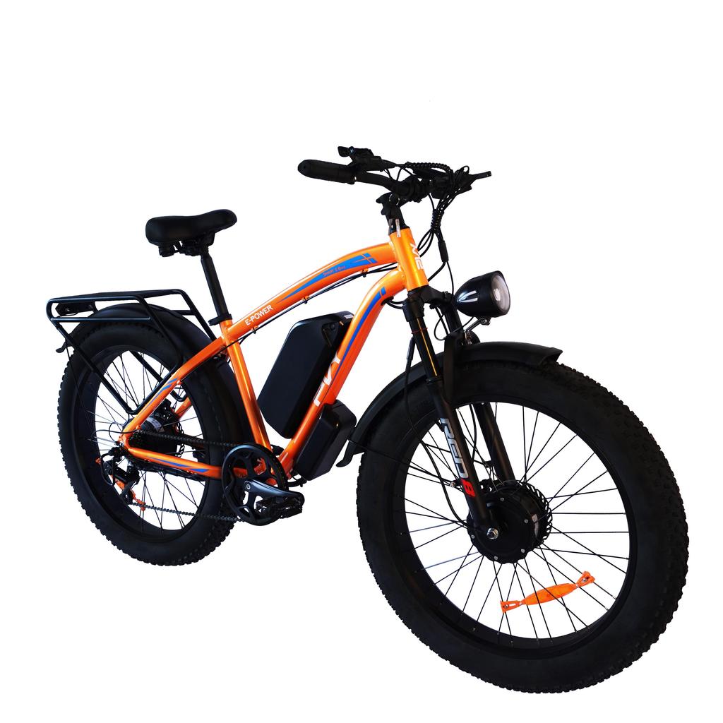 PVY MAX26 Adult City Electric Bicycle 1200W Dual Motor 48V30Ah Battery Off-Road Electric Bike 26 Inch Pneumatic Tire  Mountain e-Bike