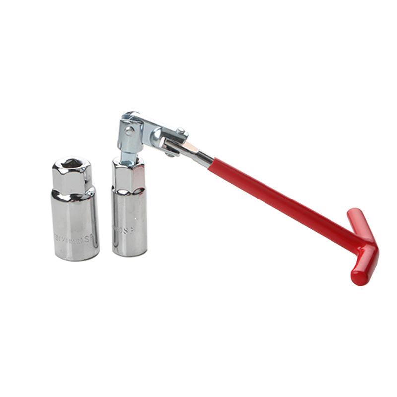 Dual-Purpose Universal Spark Plug Socket Wrench for Car & Motorcycle (16mm/21mm)