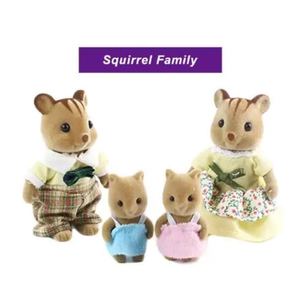 Forest Animal 1/12 Dollhouse Furniture Bedroom Kitchen Bathroom Set Miniature Simulation Dolls Accessories DIY Toys Girls