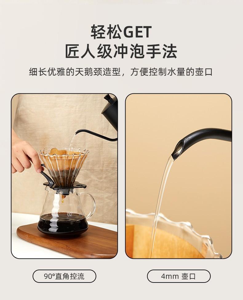 V60 Hand-Brewed Coffee Filter Set: Conical Drip Cup & Sharing Pot