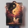 Yin Yang Fox Tin Plaque Poster Customized Wall Art Retro Vintage Metal Signs for Man Cave Setup Decorations Bar Accessories Home