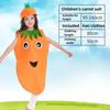 Christmas Kids Costume Fruit Vegetable Outfit Carrot Corn Chili Parent-Child Dance Performance Costume
