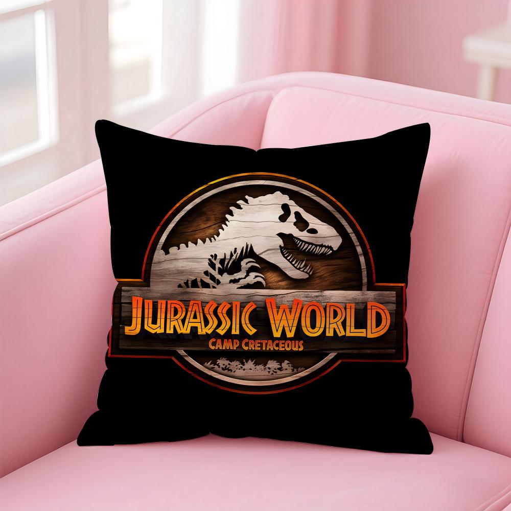 Movie J-Jurassic WorldS Cushion Cover Comfortable Reversible Pillow Cover Ideal for Car Sofa Bedroom & Beyond 12x12Inch