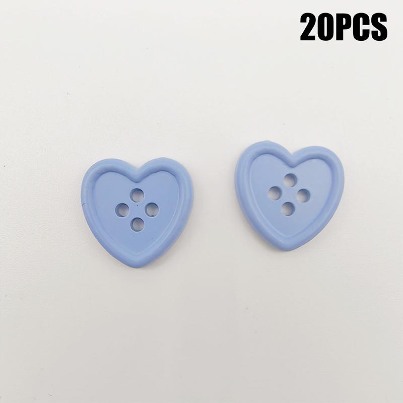 20Pcs/Set Buttons For Needlework Heart Sewing Button For Clothing Diy Accessories Decorative Craft Supplies