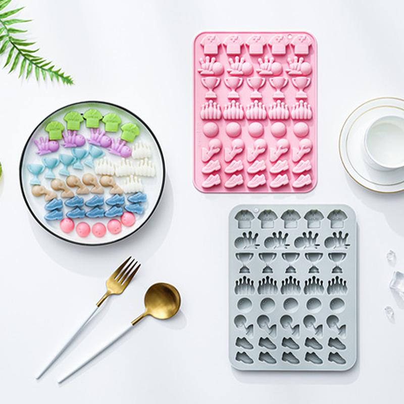 Bowling Chocolate Mold 39 Cavites Bowling Silicone Mold Sports Theme Silicone Candy Mold , Bowling Mold For Jello Gummy Ice Cube