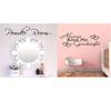 Removable Vinyl Bathroom Rules Art Wall Stickers For Elegant Home And Office Decor