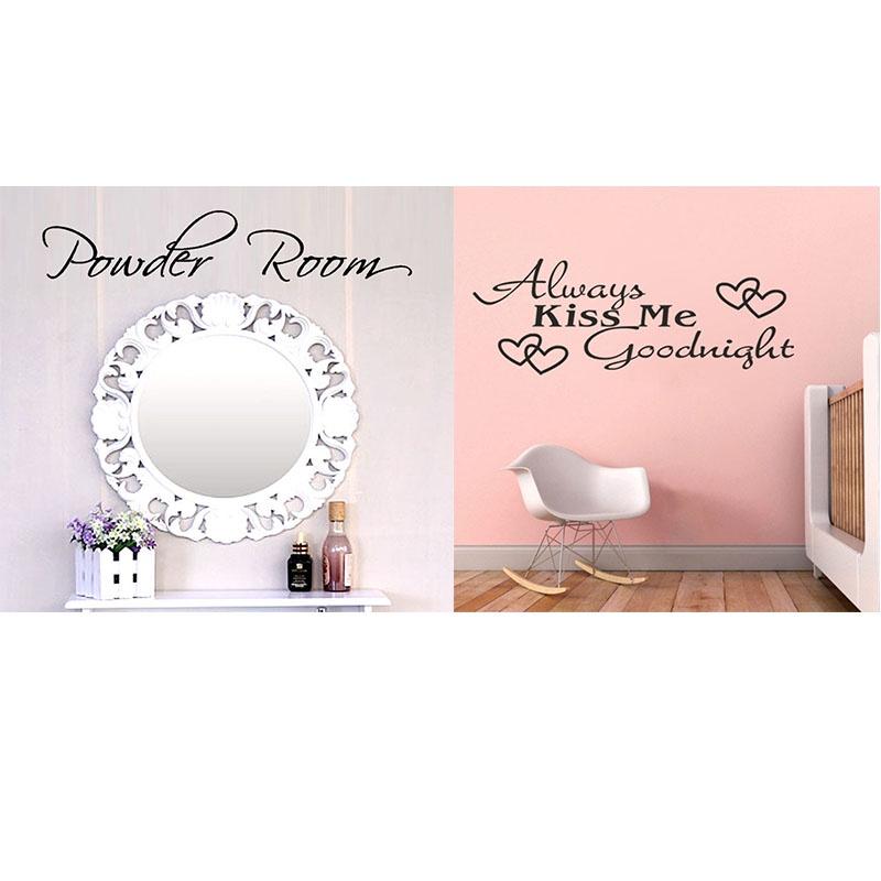 Removable Vinyl Bathroom Rules Art Wall Stickers For Elegant Home And Office Decor