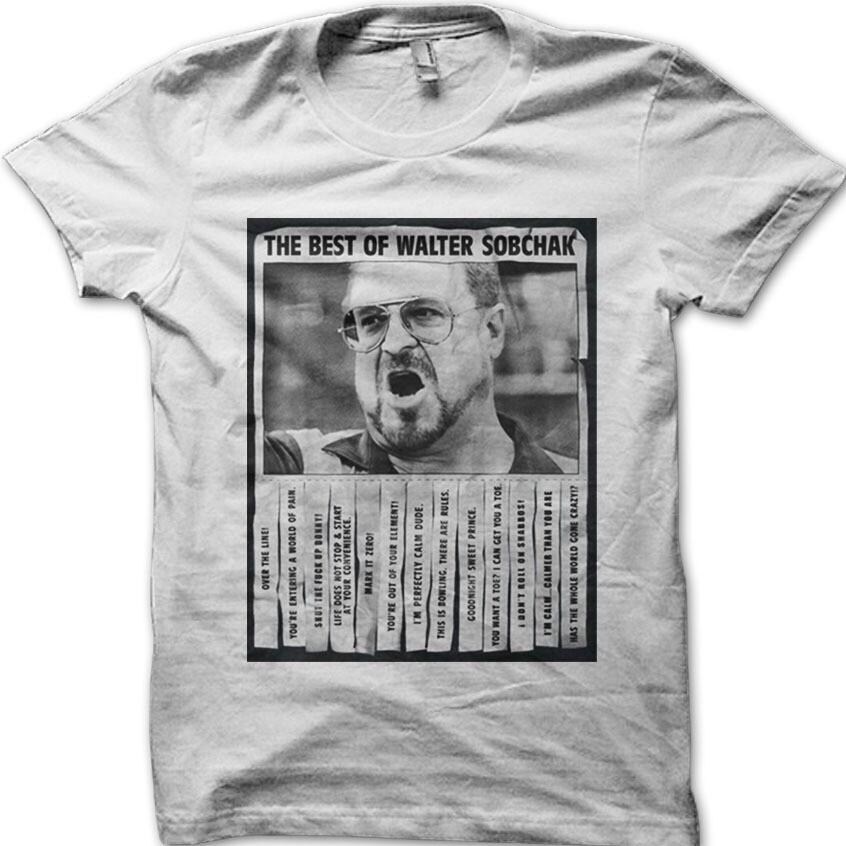 Best of Walter Sobchak Dude The Big Lebowski cotton T-shirt 8969 S разноцветный
