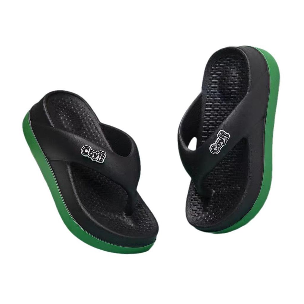 Women's Summer Thick Sole Non-Slip Flip-Flops - Stylish, Colorful Beach Sandals with Comfortable Design