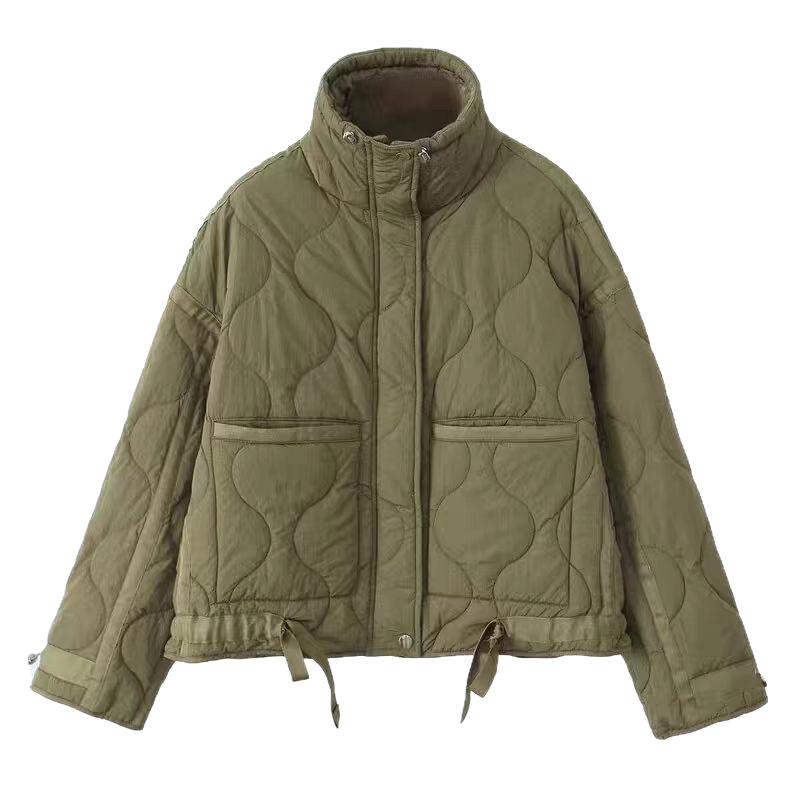 European and American new women's clothing versatile casual warm long-sleeved jacket European and American fashion