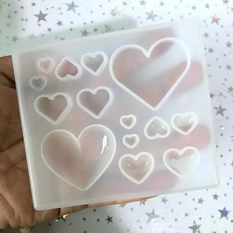 Heart Silicone Fondant Candy Mold Chocolate Mold Cake Moulds for Valentine's Day Mousse Cake Baking French Dessert Brownie