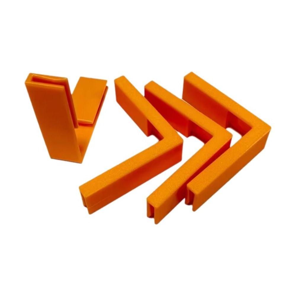 4Pcs 3D Printed Box Edge Clamps Reusable Corner Fixing Cardboard Corner Clips Storage Bucket Making