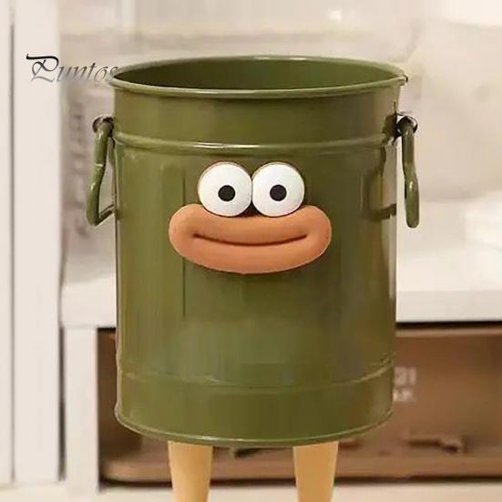Cartoon Pen Holder Round Vertical Pencil Holder for Office Home Study Desktop Accessories Storage Organizer for Pens Erasers Crayons