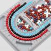 Portable Bead Board For Bracelet Necklace Tray Beading Accessories Measuring Tools Crafts For Jewelry Making DIY PP Beading Tool