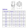 100pcs M6 Pitch 304 Stainless Steel Self-Locking Hex Lock Nuts, Nylon Insert LockNuts Silver Metric Self Clinching Hex Lock Nuts